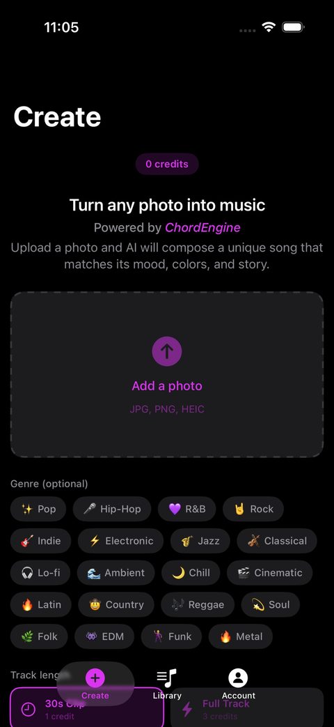 Create screen